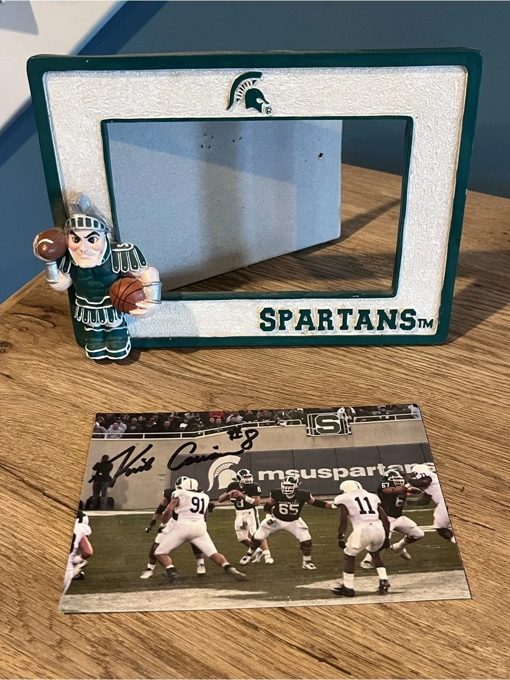 Michigan State Spartans Kirk Cousins #8 Signed Photo MSU Football Frame